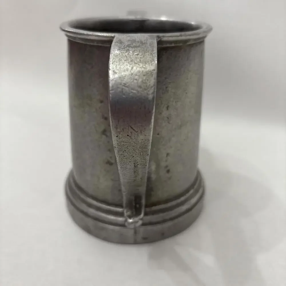 Vtg Wilton Armetal Pewter Two Handle Kissing Mug Cup USA Heavy 1970’s Romance - Picture 4 of 10
